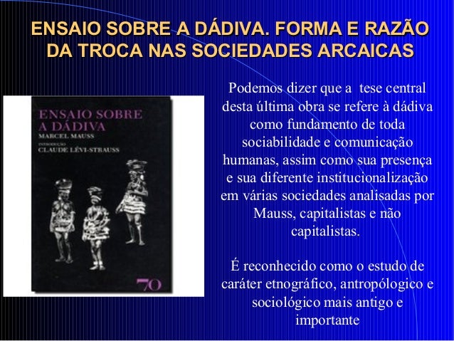 ensaio sobre a ddiva mauss